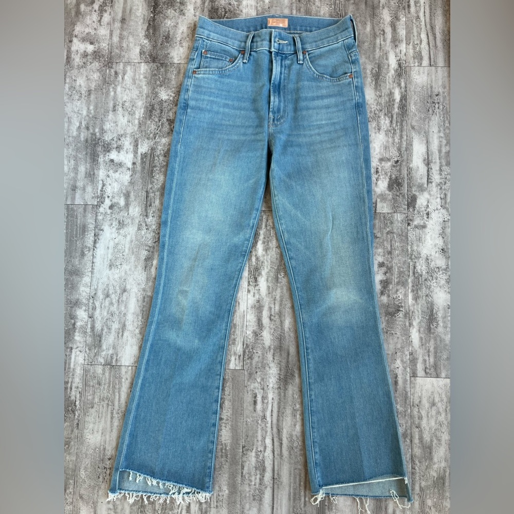 MOTHER Denim Insider Crop Step Fray in Hold My Hand size 24